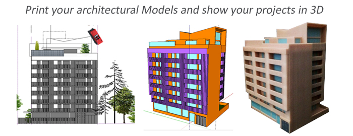 Manufacture of architectural models by 3D printing at a competitive price. Print a model of a real estate project in 3D. Fast delivery, adjusted pricing to your budget by adapting the choice of technology. 